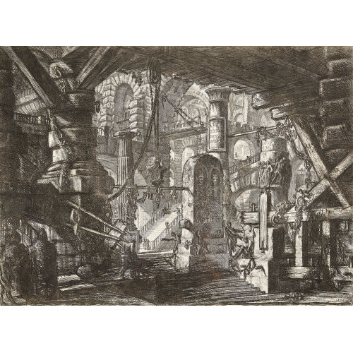GIOVANNI BATTISTA PIRANESI : Carceri d'invenzione. Blatt XVI (DOBIASCHOFSKY AUKTIONEN AG)