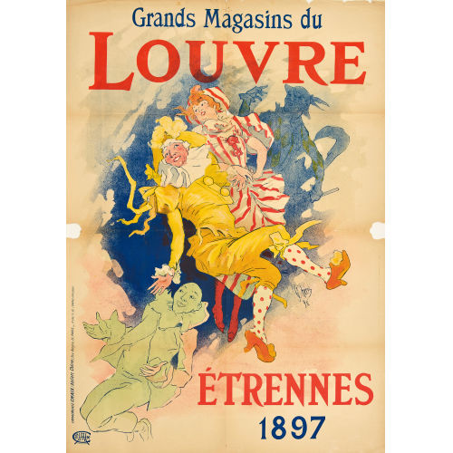 JULES CH�RET : 'Grands Magasins du Louvre �trennes 1897' (DOBIASCHOFSKY AUKTIONEN AG)