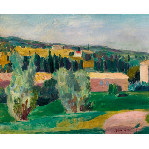 WILHELM GIMMI : 'Paysage pr�s d'Aix-en-Provence' (DOBIASCHOFSKY AUKTIONEN AG)