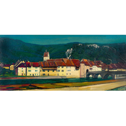 ALBERT SCHNYDER : 'St. Ursanne en �t�' (DOBIASCHOFSKY AUKTIONEN AG)