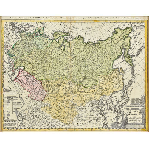 HOMANNS ERBEN : 'Charte das Russische Reich und die von den Tatarn bewohnte L�nder in Europa und Asia enthaltend' (DOBIASCHOFSKY AUKTIONEN AG)