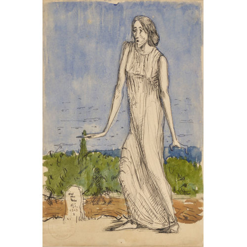 ALBERT SCHMIDT : Femme marchant (DOBIASCHOFSKY AUKTIONEN AG)