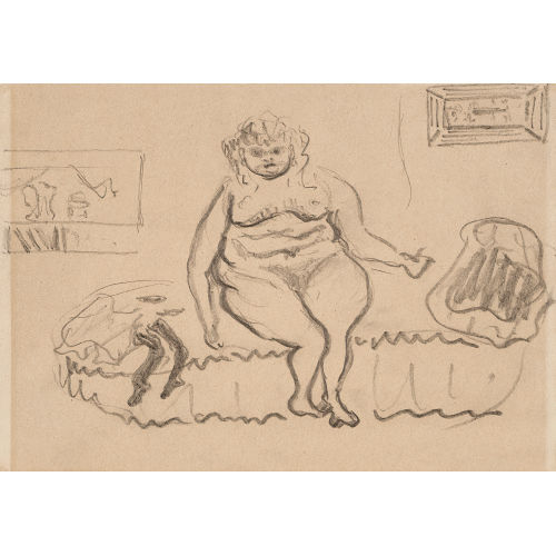 PIERRE BONNARD : Nu sur canap� (DOBIASCHOFSKY AUKTIONEN AG)