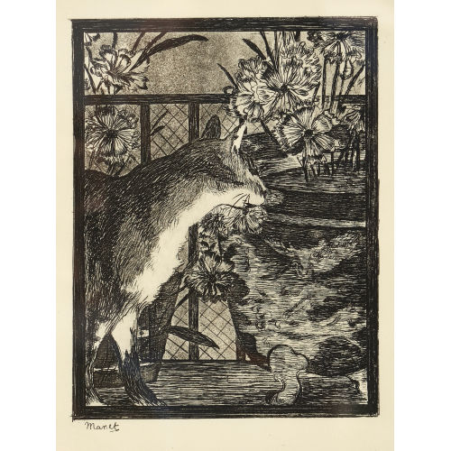 �DOUARD MANET : 'Le chat et les fleurs' (DOBIASCHOFSKY AUKTIONEN AG)