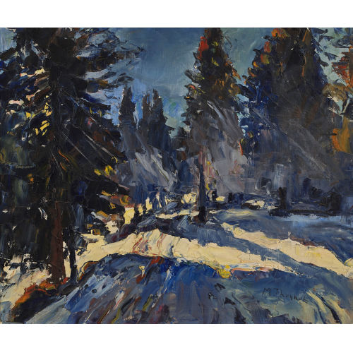 MAX ROBERT THEYNET : Waldlandschaft im Winter (DOBIASCHOFSKY AUKTIONEN AG)