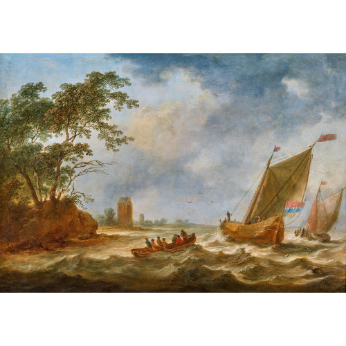 2. H�LFTE 17. JH. FL�MISCH : Boote an der K�ste (DOBIASCHOFSKY AUKTIONEN AG)