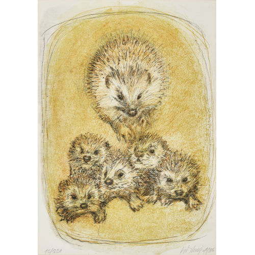 FRITZ HUG : Igelfamilie (DOBIASCHOFSKY AUKTIONEN AG)