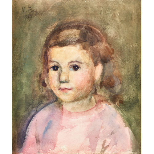 MARGUERITE FREY-SURBEK : M�dchenportr�t (DOBIASCHOFSKY AUKTIONEN AG)