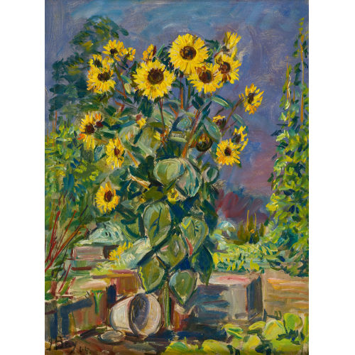 HANNI BAY : Sonnenblumen (DOBIASCHOFSKY AUKTIONEN AG)