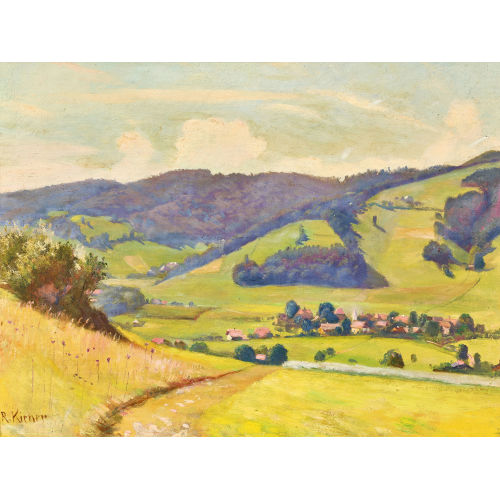 ROBERT KIENER : H�gelige Sommerlandschaft (DOBIASCHOFSKY AUKTIONEN AG)