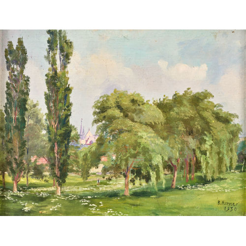 ROBERT KIENER : Fr�hlingslandschaft (DOBIASCHOFSKY AUKTIONEN AG)