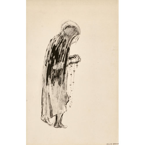 ODILON REDON : Vieille femme au rosaire (DOBIASCHOFSKY AUKTIONEN AG)