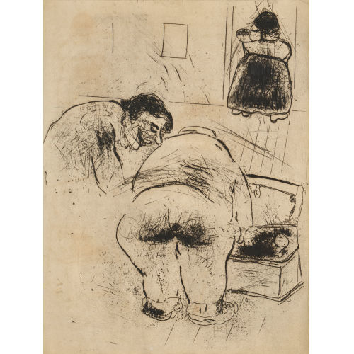 MARC CHAGALL : 'Notre h�ros tenait � �tre pr�t' (DOBIASCHOFSKY AUKTIONEN AG)