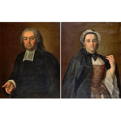 SIGMUND BARTH : Portr�t von Emanuel Rohr (1725-1805) und Susana Rohr (1736-1812). Gegenst�cke (DOBIASCHOFSKY AUKTIONEN AG)