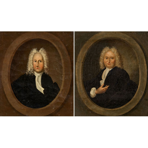 18. JH. SCHWEIZ : 'Christianus Wolfius'. / 'Petrus Burman'. Gegenst�cke (DOBIASCHOFSKY AUKTIONEN AG)