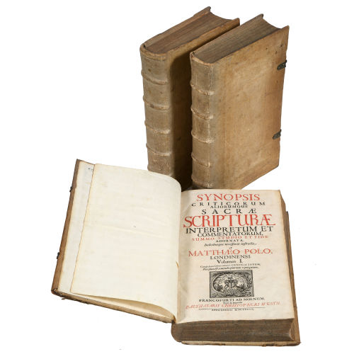 MATTHEW POOLE : 'Synopsis criticorum aliorumque Sacrae Scripturae...' (DOBIASCHOFSKY AUKTIONEN AG)