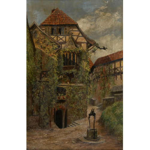 19. JH. DEUTSCHLAND : Die Burgvogtei Wartburg in Eisenach mit N�rnberger Erker (DOBIASCHOFSKY AUKTIONEN AG)