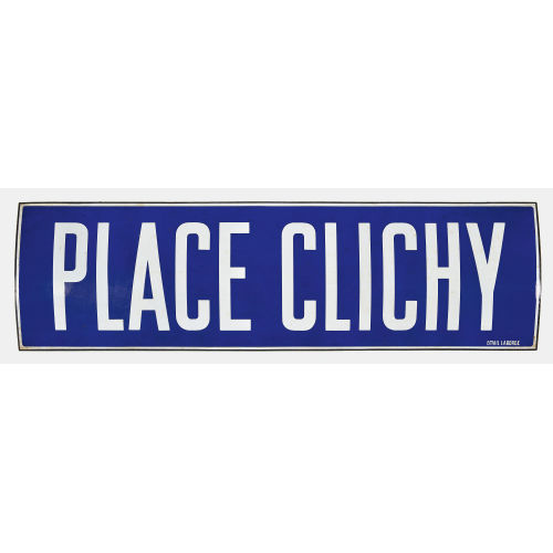 LABORDE : Emailschild 'Place Clichy' (DOBIASCHOFSKY AUKTIONEN AG)