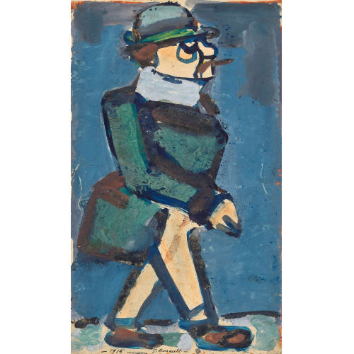 GEORGES ROUAULT : 'Bath le fils ... II' dit aussi 'L'homme au cigare' (DOBIASCHOFSKY AUKTIONEN AG)