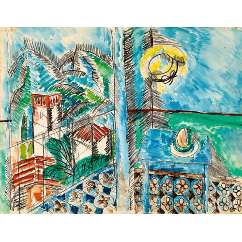 RAOUL DUFY : 'Le chapeau jaune' (DOBIASCHOFSKY AUKTIONEN AG)