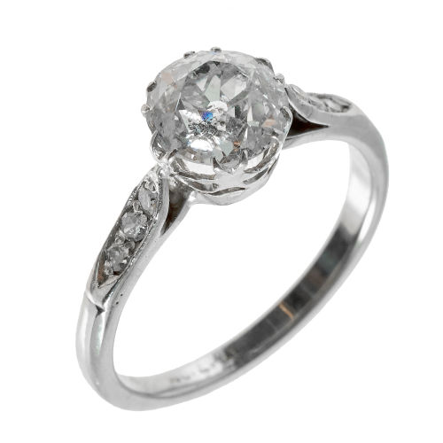 SOLITAIRE-RING : (DOBIASCHOFSKY AUKTIONEN AG)