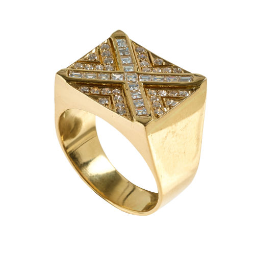 BRILLANT-RING : Adler, Z�rich (DOBIASCHOFSKY AUKTIONEN AG)