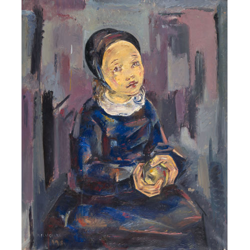 MARIA (EIGTL. GUTI�RREZ CUETO Y BLANCHARD BLANCHARD : Fillette � la pomme (DOBIASCHOFSKY AUKTIONEN AG)
