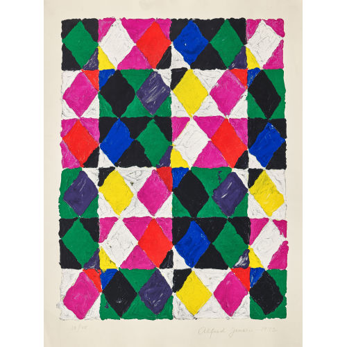 ALFRED (AL) JENSEN : 'Alfred Jensen - Kunsthalle Bern' (DOBIASCHOFSKY AUKTIONEN AG)