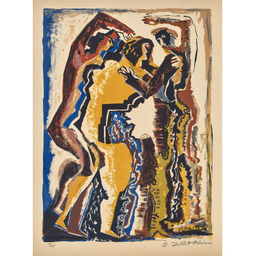 OSSIP ZADKINE : Trois figures (DOBIASCHOFSKY AUKTIONEN AG)