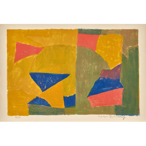 SERGE POLIAKOFF : 'Komposition in Gelb, Gr�n, Blau und Rot' (DOBIASCHOFSKY AUKTIONEN AG)