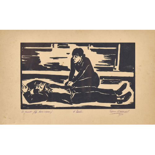 FRANS MASEREEL : 'Le mort' (DOBIASCHOFSKY AUKTIONEN AG)