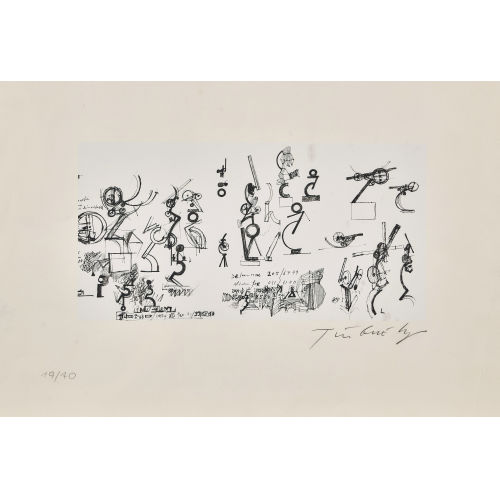 JEAN TINGUELY : Konstruktionen (DOBIASCHOFSKY AUKTIONEN AG)