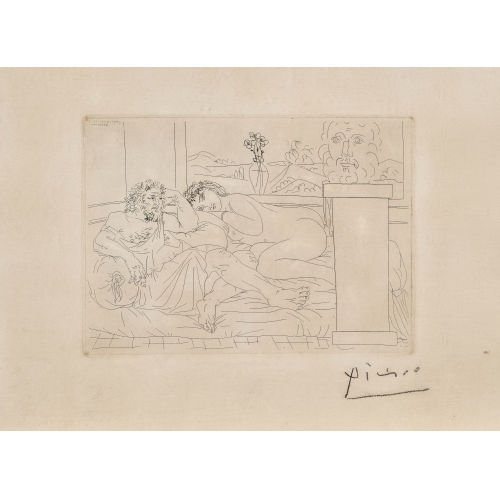 PABLO PICASSO : 'Le Repas du Sculpteur. IV' (DOBIASCHOFSKY AUKTIONEN AG)