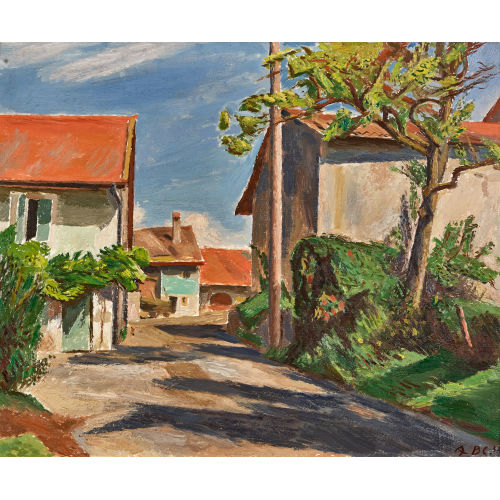 ALEXANDRE BLANCHET : Le village (DOBIASCHOFSKY AUKTIONEN AG)