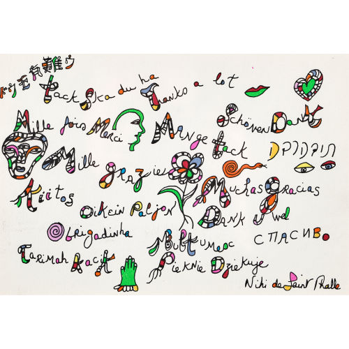 NIKI DE SAINT PHALLE : 'Mille fois Merci...' (DOBIASCHOFSKY AUKTIONEN AG)