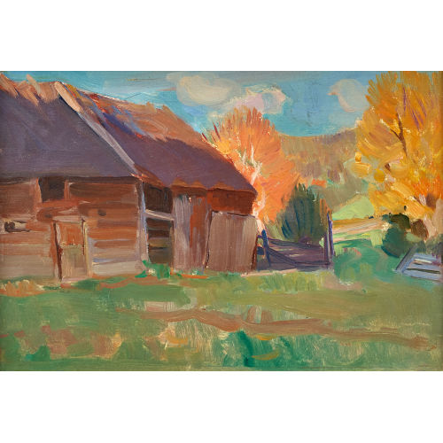 CLARENCE ALPHONSE GAGNON : '�tude d'automne - Baie St. Paul' (DOBIASCHOFSKY AUKTIONEN AG)