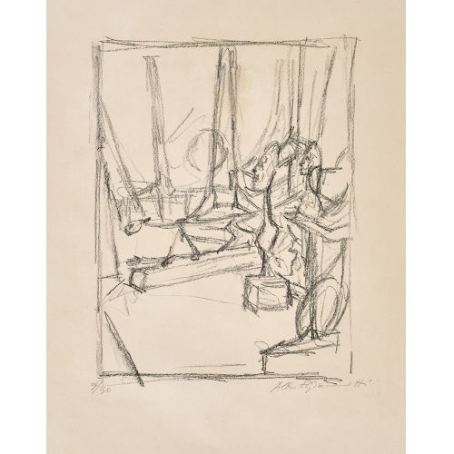 ALBERTO GIACOMETTI : 'Le 'Chat' dans l'atelier I' (DOBIASCHOFSKY AUKTIONEN AG)