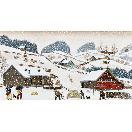 ALBERT MANSER : Appenzeller Winterlandschaft (DOBIASCHOFSKY AUKTIONEN AG)