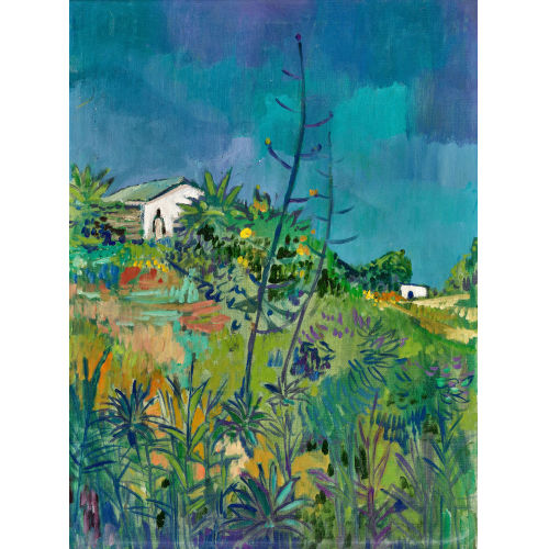 ALBERT NEUENSCHWANDER : Landschaft bei La Poule auf Haiti (DOBIASCHOFSKY AUKTIONEN AG)