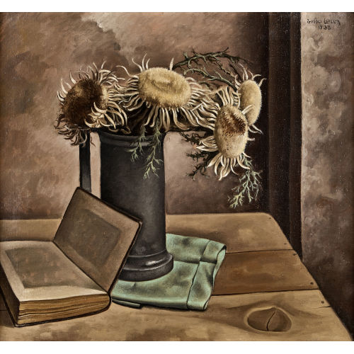 GUIDO LOCCA : Nature morte aux chardons (DOBIASCHOFSKY AUKTIONEN AG)