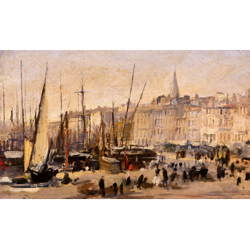 ROBERT CHARLES GUSTAVE LAURENS MOLS : 'Alter Hafen von Marseille' (DOBIASCHOFSKY AUKTIONEN AG)