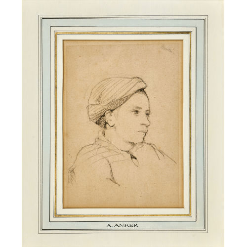ALBERT ANKER : M�dchenportr�t (DOBIASCHOFSKY AUKTIONEN AG)