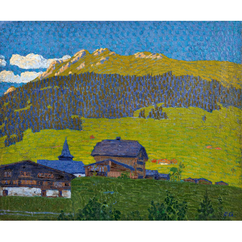 ERNST SAMUEL GEIGER : 'Landschaft bei Lauenen' (DOBIASCHOFSKY AUKTIONEN AG)