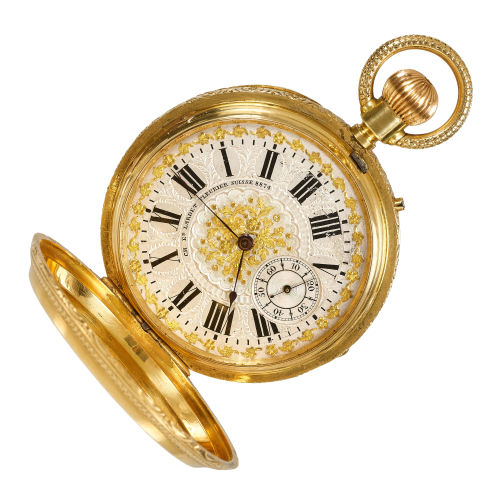 TASCHENUHR : Savonette, Ed. Lardet Fleurier, Fleurier (DOBIASCHOFSKY AUKTIONEN AG)