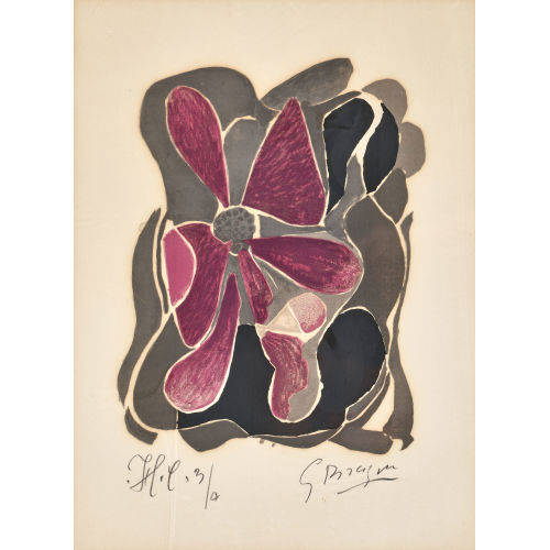 GEORGES BRAQUE : 'Lettera Amorosa' (L'Iris) (DOBIASCHOFSKY AUKTIONEN AG)