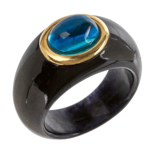 TOPAS-ONYX-RING : (DOBIASCHOFSKY AUKTIONEN AG)