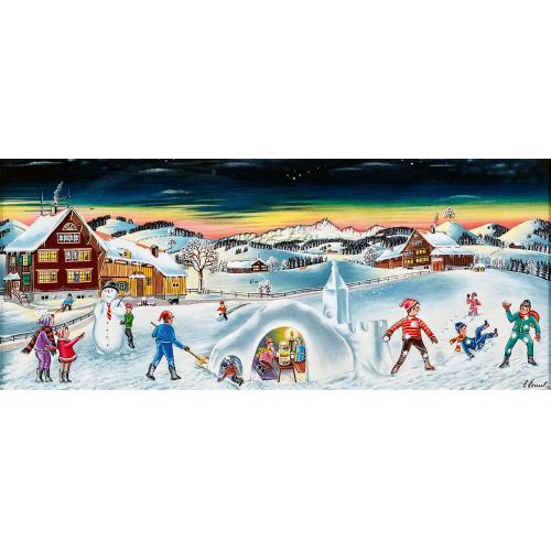 ERICH STAUB : Schneetreiben im Appenzell (DOBIASCHOFSKY AUKTIONEN AG)
