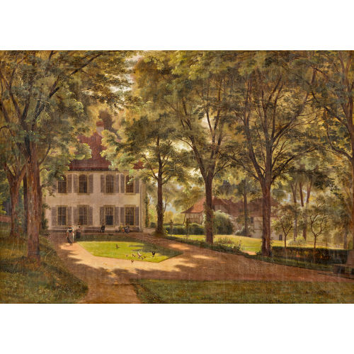 ABRAHAM SIGMUND AUGUST VON BONSTETTEN : Schl�ssli Sinneringen mit Park (DOBIASCHOFSKY AUKTIONEN AG)