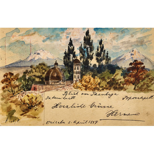 AUGUST (AUCH LOHR L�HR : 'Blick von Taenbaya' (DOBIASCHOFSKY AUKTIONEN AG)