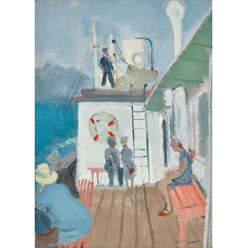 KARL MOOR : Auf dem Passagierschiff (DOBIASCHOFSKY AUKTIONEN AG)